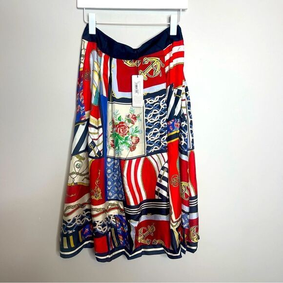 $288 unsubscribed Rivieara button front skirt NWT SIZE 6 - Picture 1 of 12